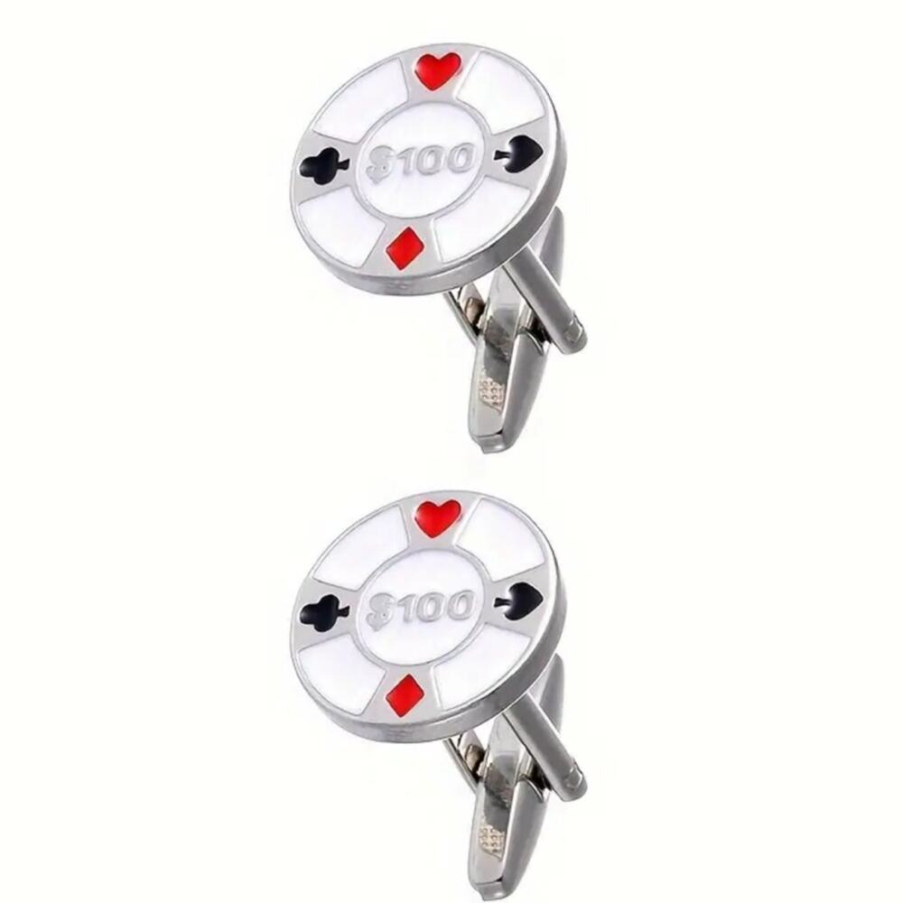Poker Chip Cufflinks